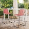 Armen Living Shasta 30" Outdoor Metal and Brick Red Rope Stackable Barstool, PK2 LCSTBABLBRK30 - alternate 3